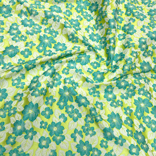 Jacquard floreale – Verde Lime