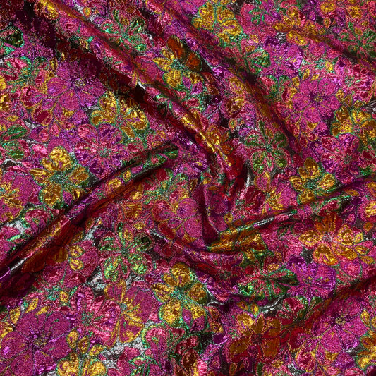 Jacquard Lurex Floreale Multicolor Luxury