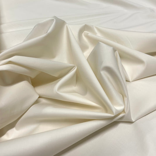 Cotone Popeline Premium - Avorio Elasticizzato