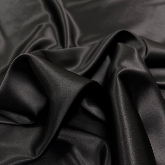 Black Silk Satin