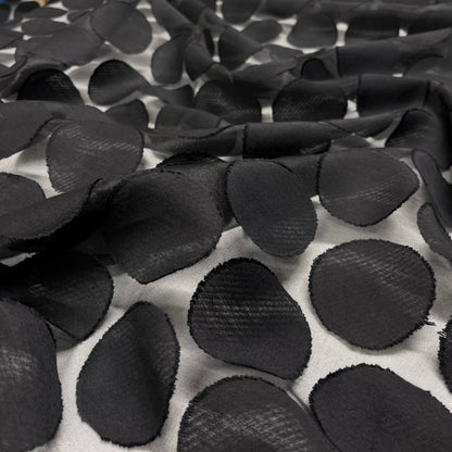 Jacquard Pois- Base Trasparente in Seta