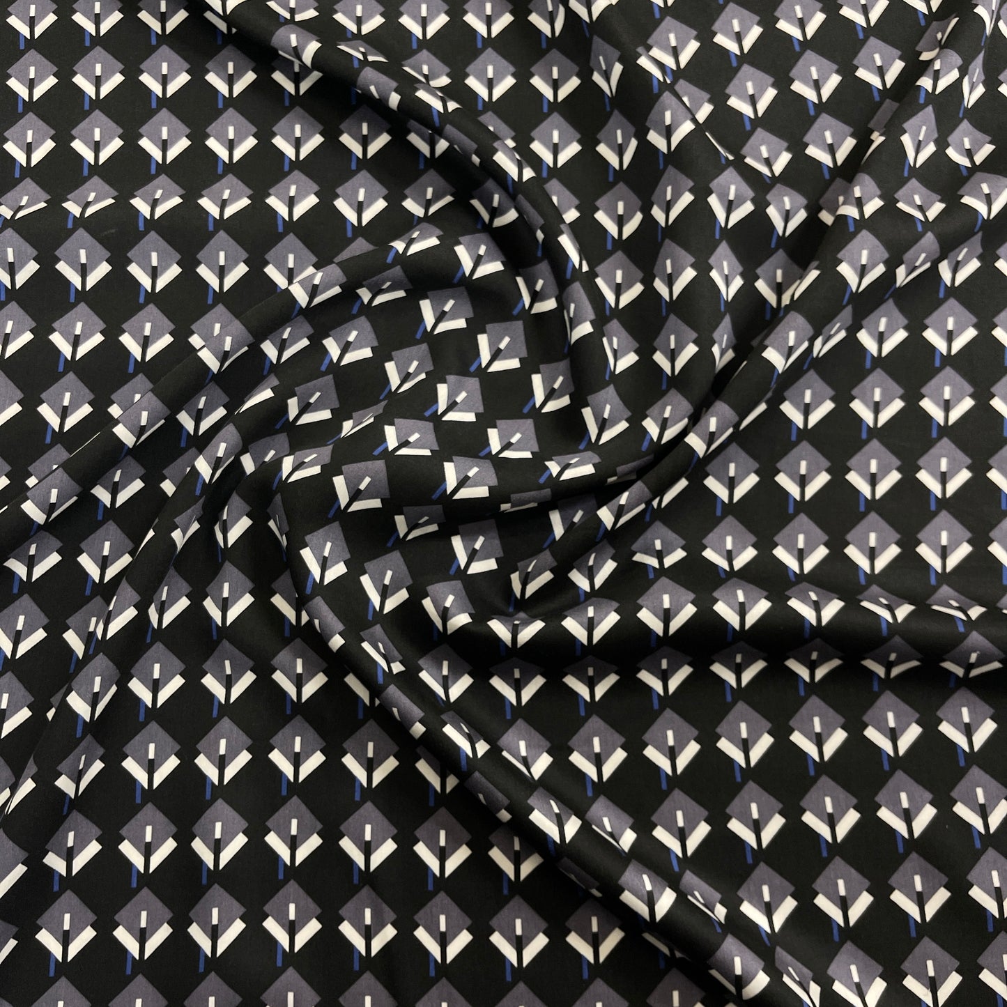 Satin di Viscosa - Fantasia Geometrica Art Déco