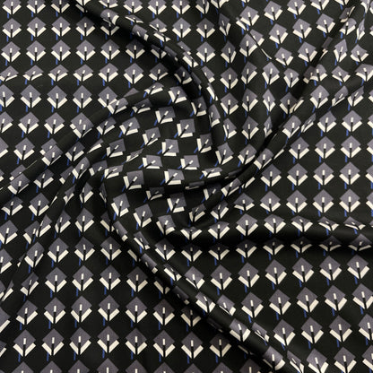 Satin di Viscosa - Fantasia Geometrica Art Déco