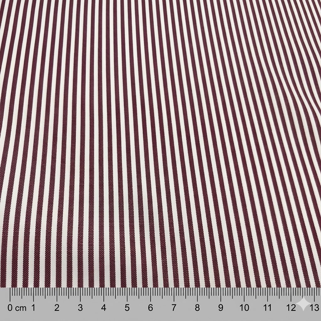 Cotone a Righe  Bordò 0.3