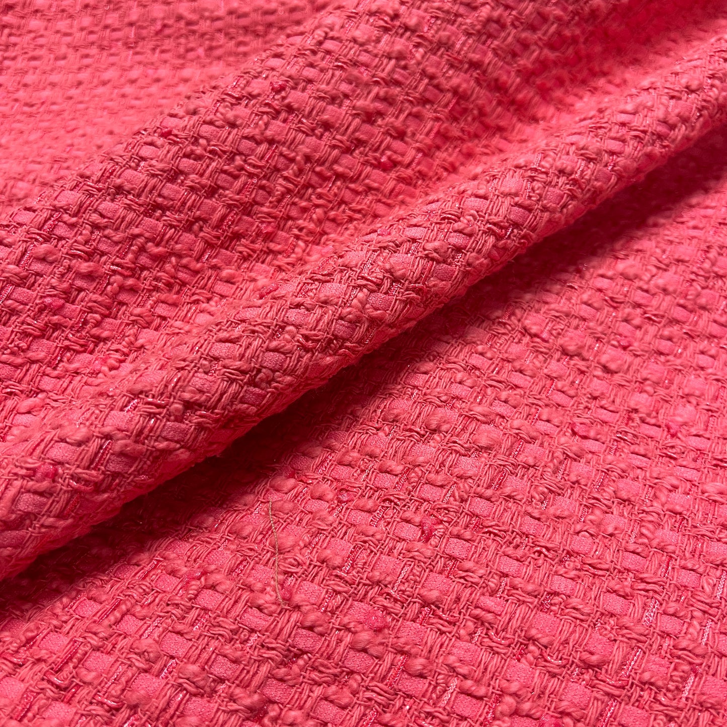 Coral Cotton Tweed