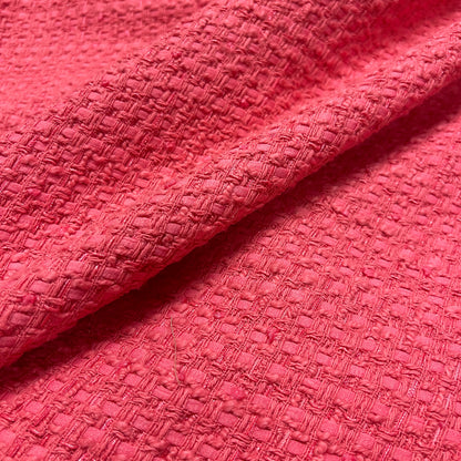 Coral Cotton Tweed