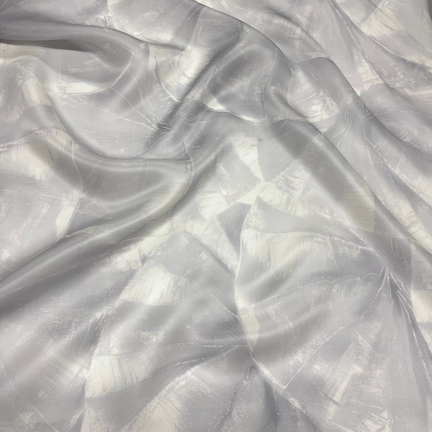 Organza di Seta – Astratto Grigio
