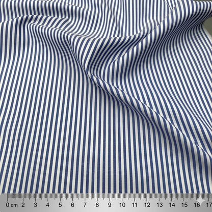 Cotone a Righe Blu 0.3