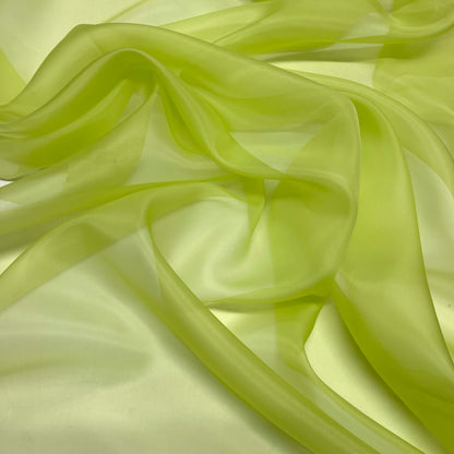 Organza di Seta – Verde Lime Chiaro