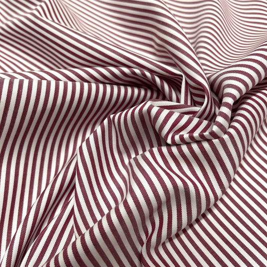 Cotone a Righe  Bordò 0.3