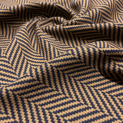 Lana Vergine e Cashmere (Peso Medio) – Cammello e Blu Navy
