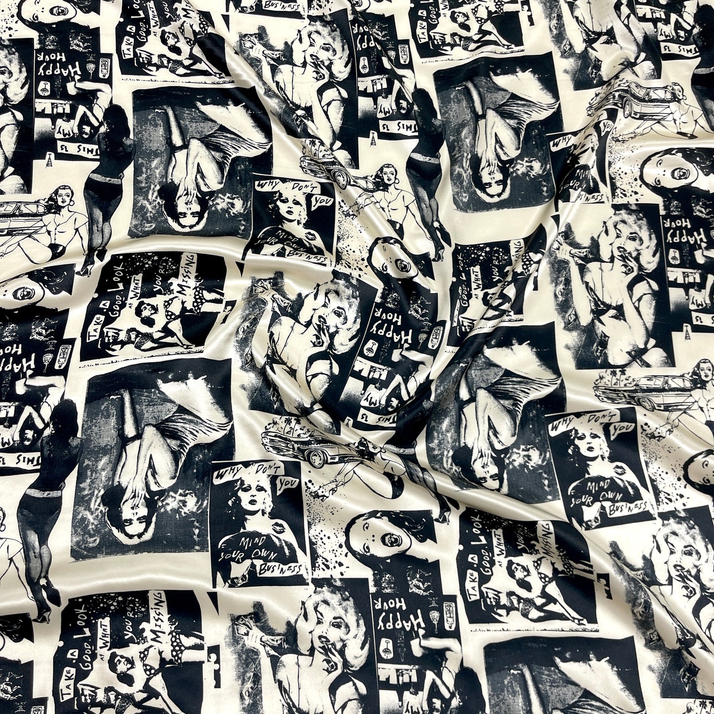 Raso di Seta - Pop Art Bianco & Nero