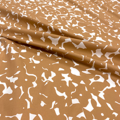 Popeline di cotone-Marrone Astratto