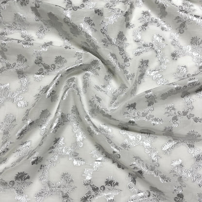 Fil Coupé Seta e Cotone -  Lurex Damascato