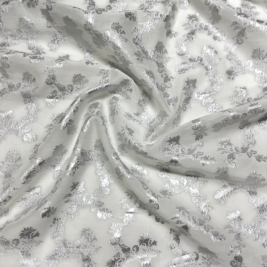 Fil Coupé Seta e Cotone -  Lurex Damascato