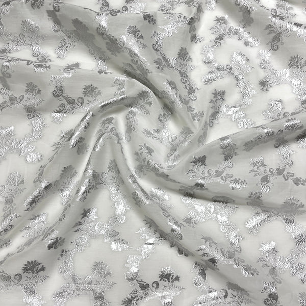 Fil Coupé Seta e Cotone -  Lurex Damascato
