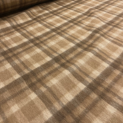 Baby Llama – Short Pile Check Beige