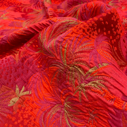 Tropical patterned jacquard