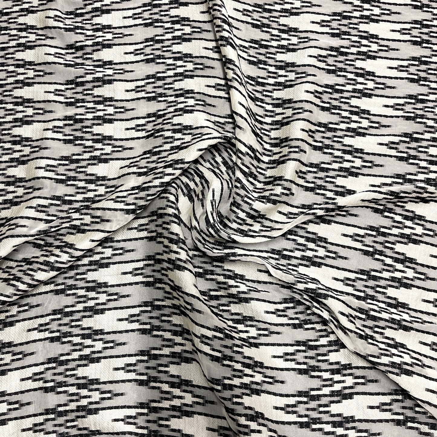 Fil Coupé Jacquard Floreale Lurex Acquamarina