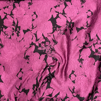 Floral Jacquard – Fuchsia and Black Floral
