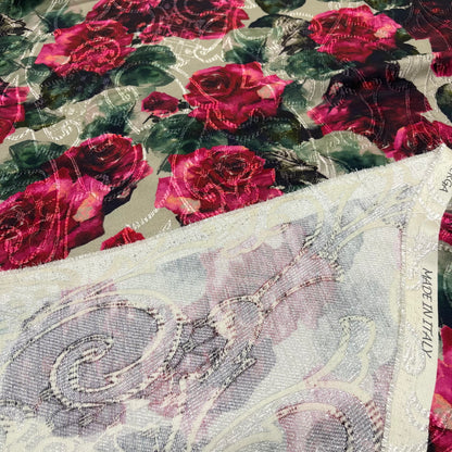 Jacquard Fantasia Rose
