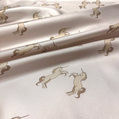 Twill di Seta Unicorni Avorio