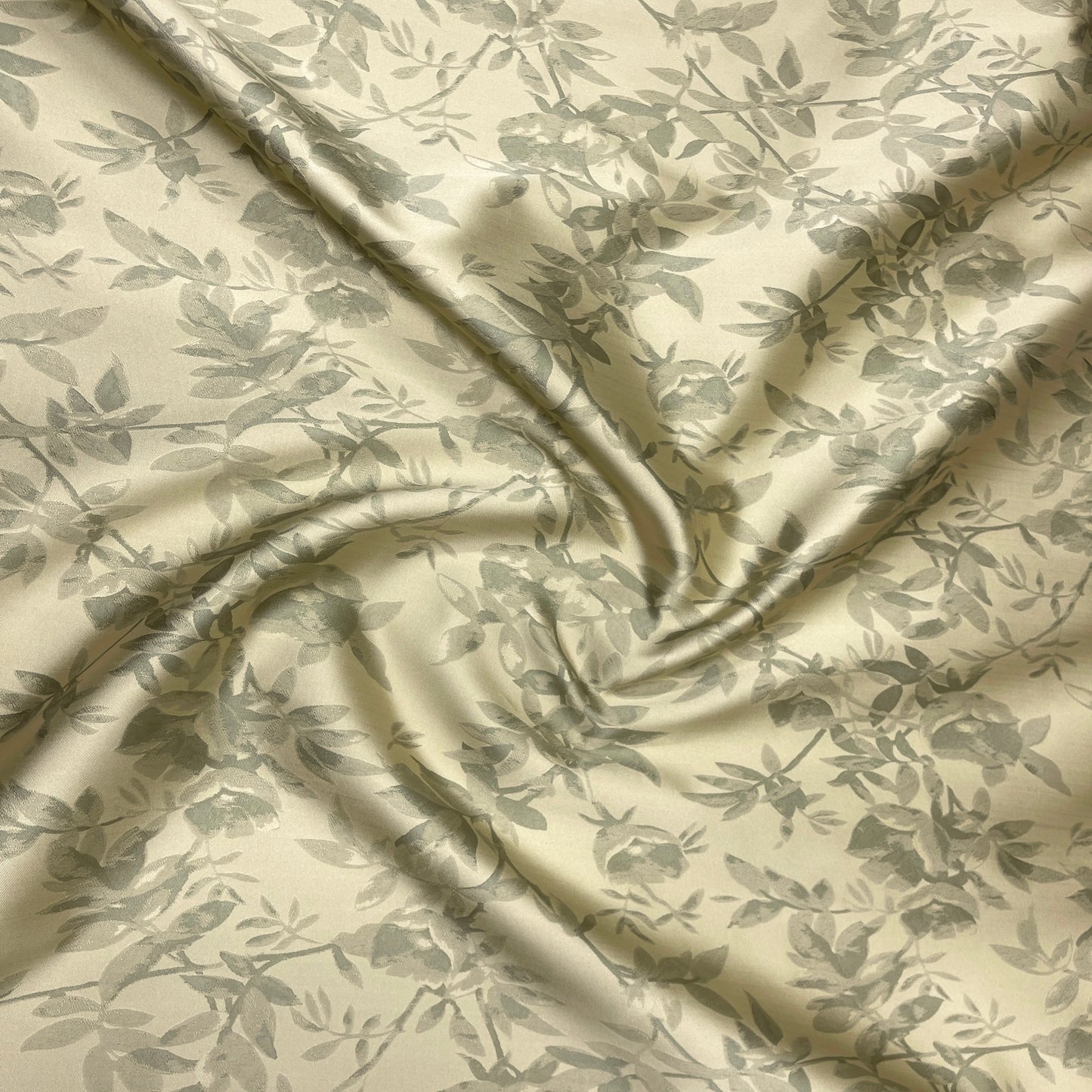 Jacquard floreale satinato – Giallo botanico