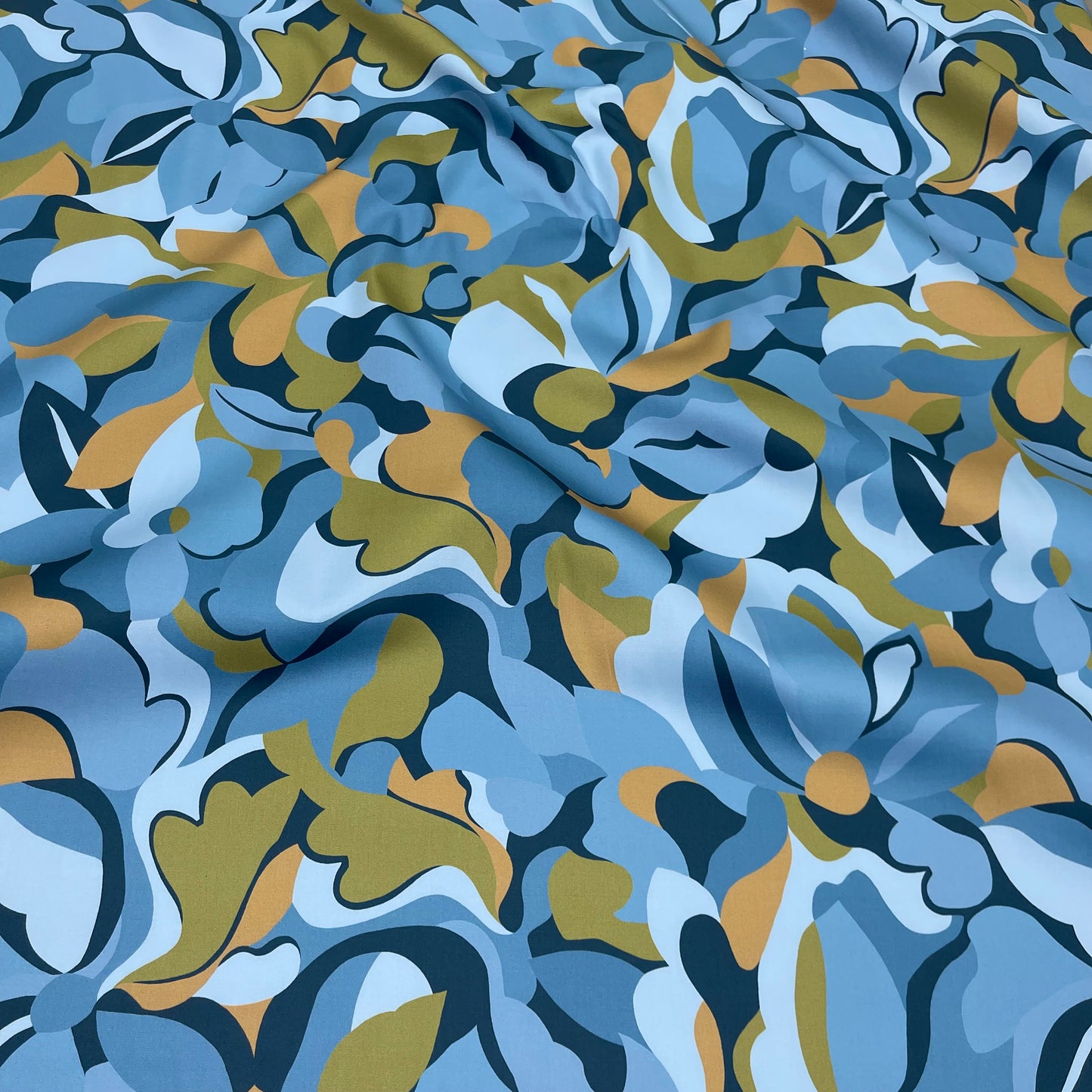 Cotone Satin Blu