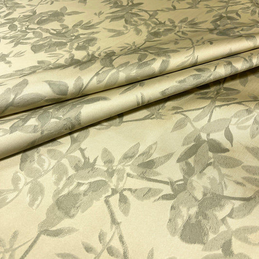 Jacquard floreale satinato – Giallo botanico