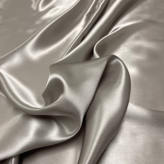 Silver Silk Satin