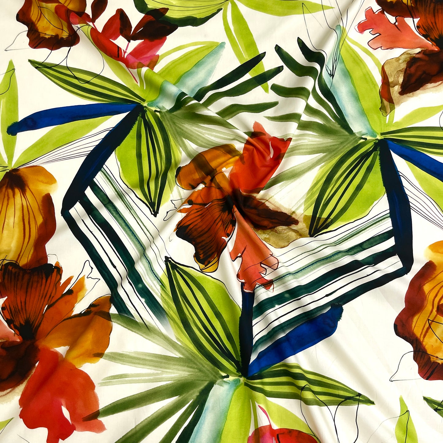 Cotone Fantasia - Tropicale Acquerello