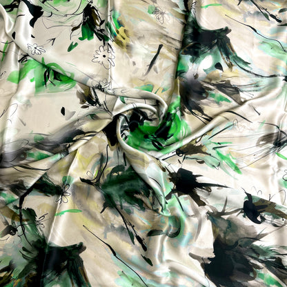 Raso di Seta Fantasia Astratta – 2,10 × 1,40 m