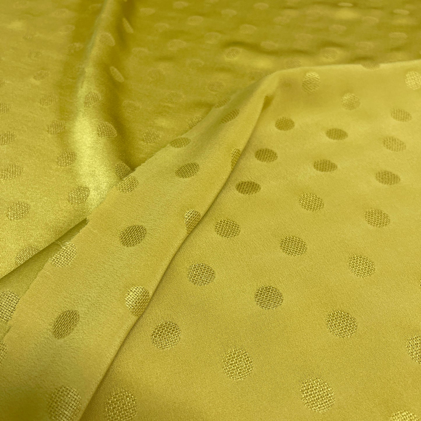 Seta Jacquard Pois Giallo – 2,40 × 1,40 m