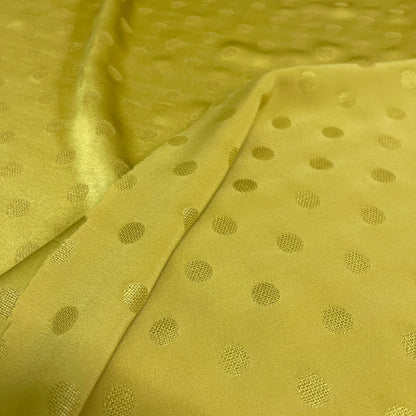 Seta Jacquard Pois Giallo – 2,40 × 1,40 m