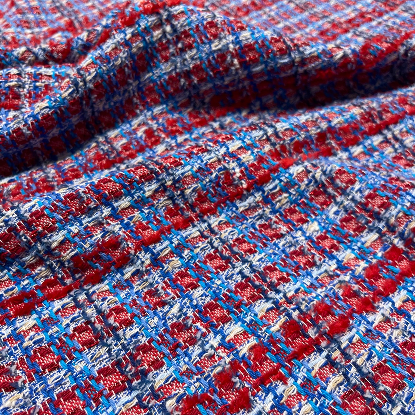 Tweed Bouclè Blu