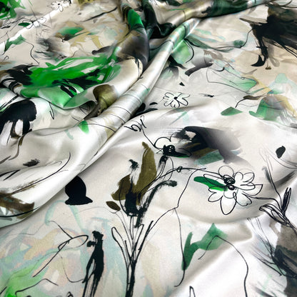 Raso di Seta Fantasia Astratta – 2,10 × 1,40 m