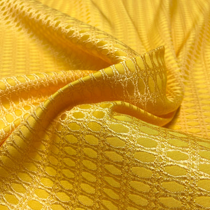 Jacquard Yellow Geo Pattern