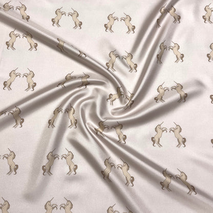 Twill di Seta Unicorni Avorio
