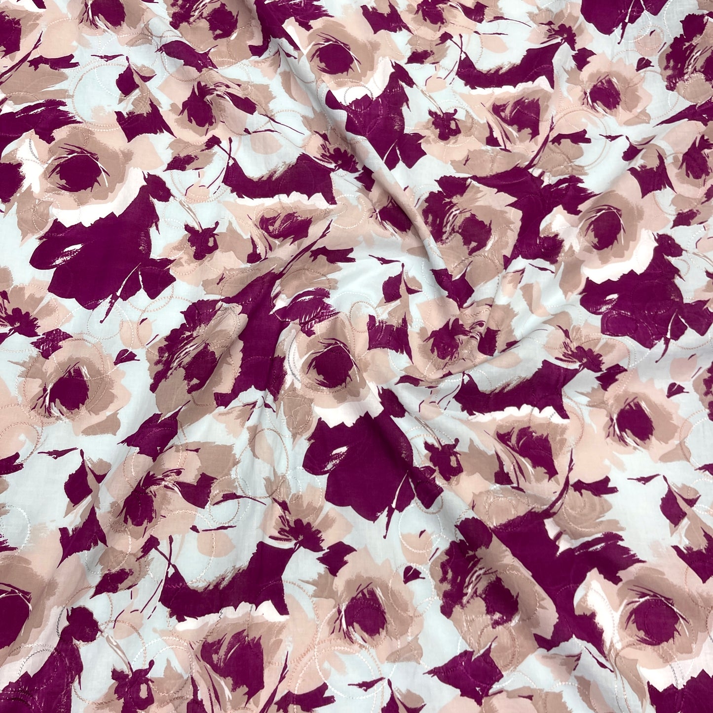 Cotone Ricamato Floreale