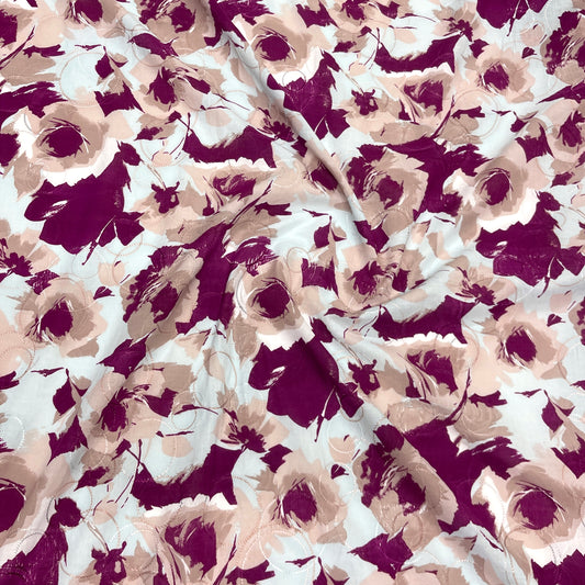Cotone Ricamato Floreale