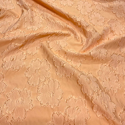 Jacquard Silk Peach Flower