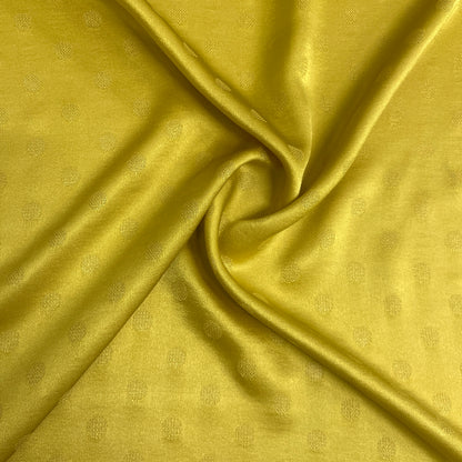 Seta Jacquard Pois Giallo – 2,40 × 1,40 m