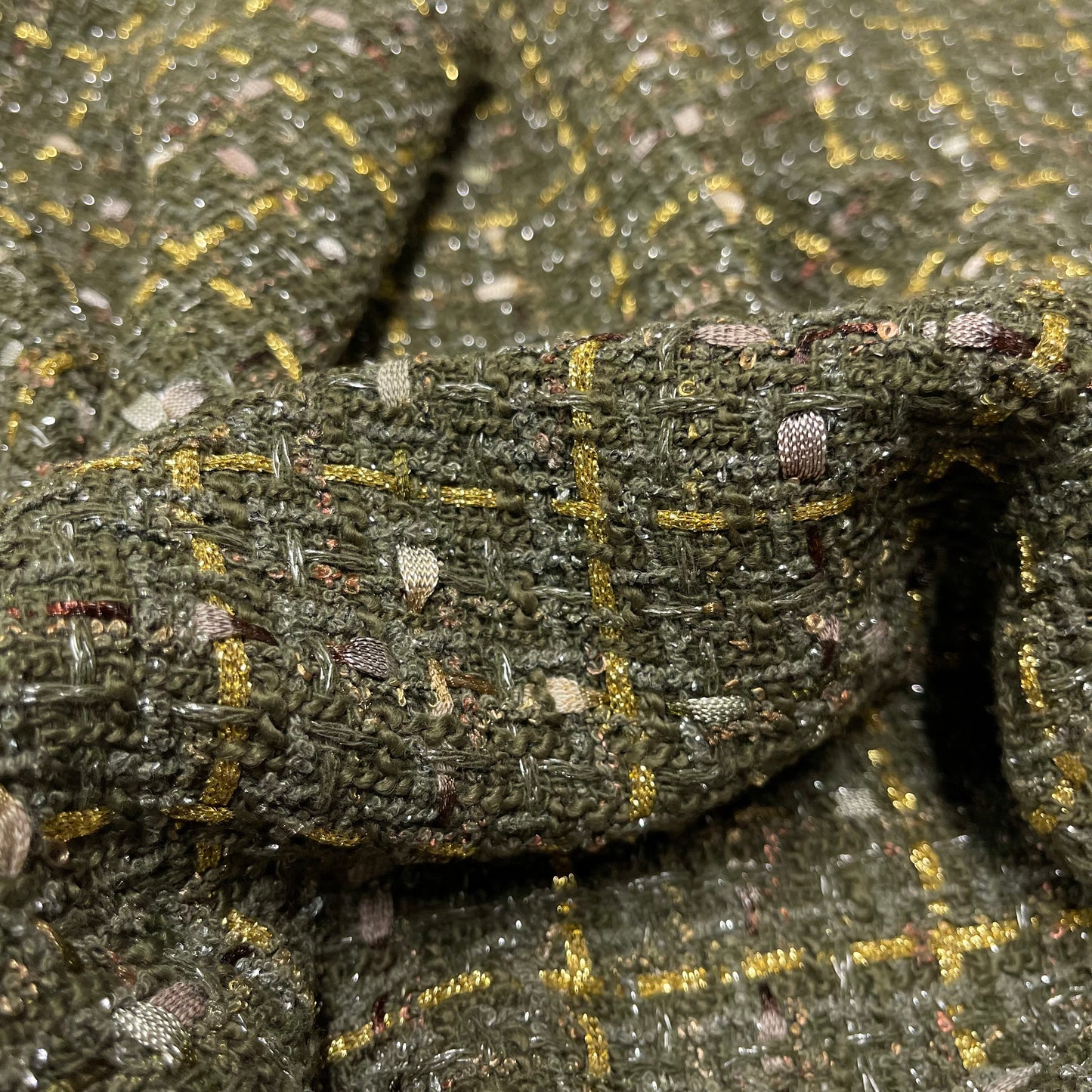 Tweed Bouclè  Verde  L.S.