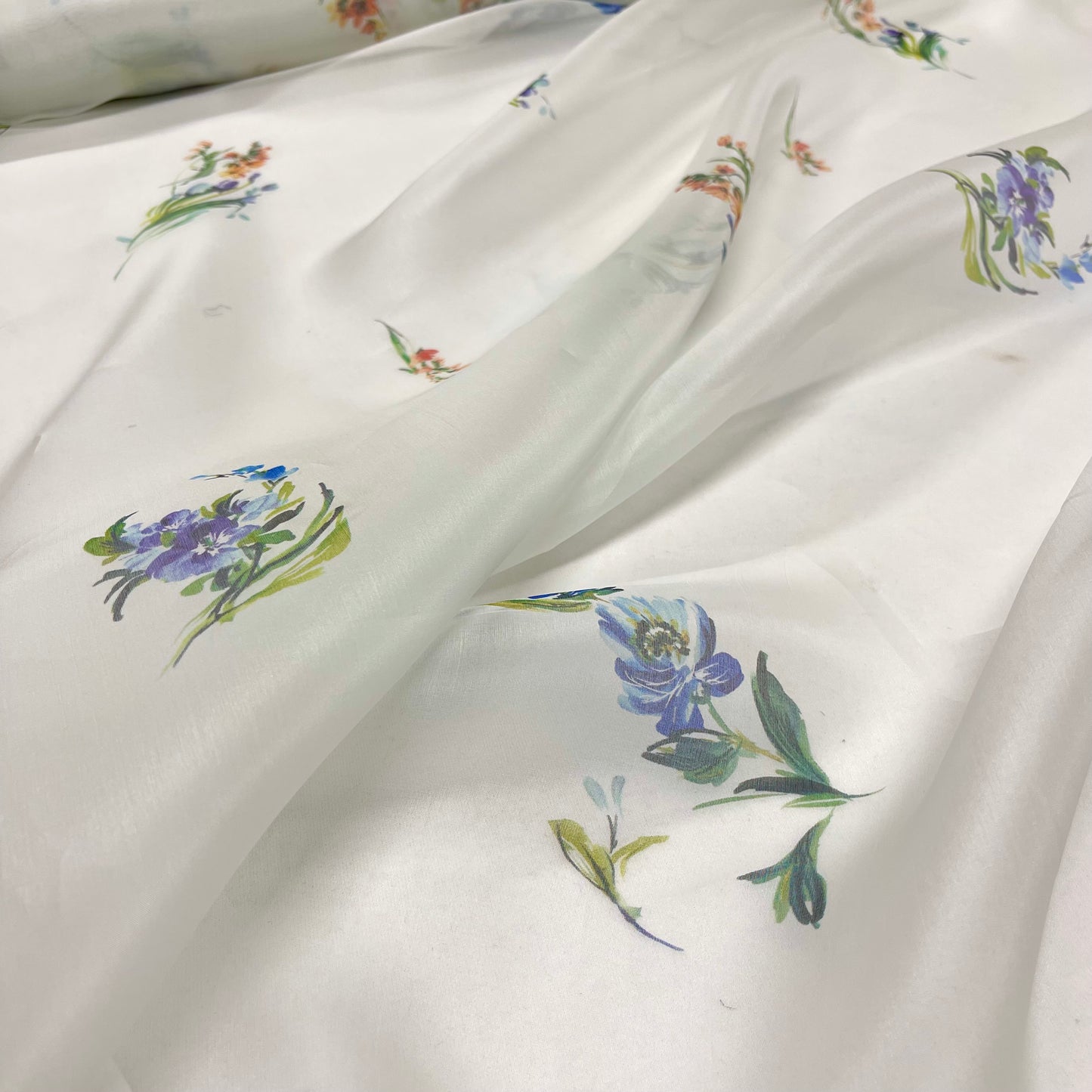 Organza di Seta - Micro Floreale