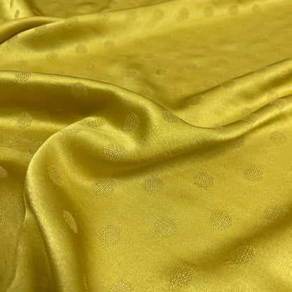 Seta Jacquard Pois Giallo – 2,40 × 1,40 m