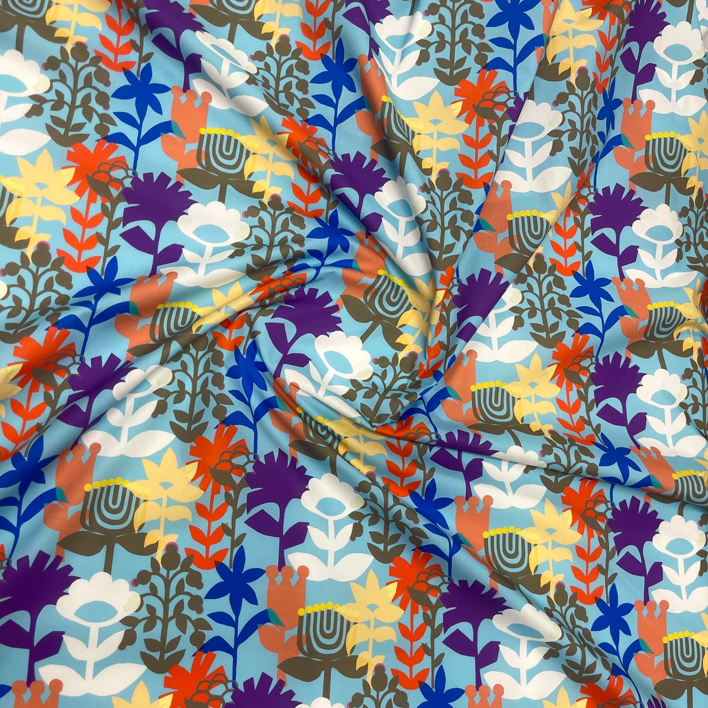 Cotone Ungaro Floreale Multicolore