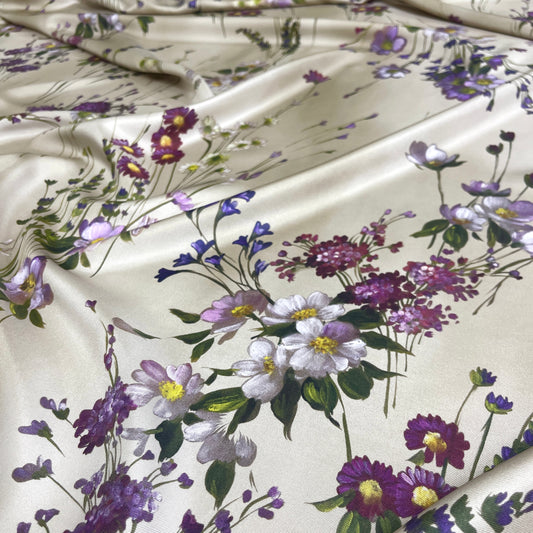 Twill di Seta Floreale| 1,60 × 1,40 m
