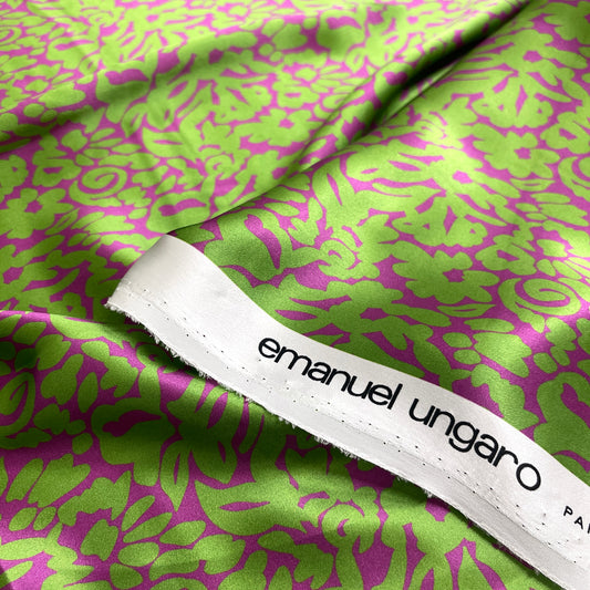 Ungaro Floral Silk Satin – 1.50 × 1.40 m