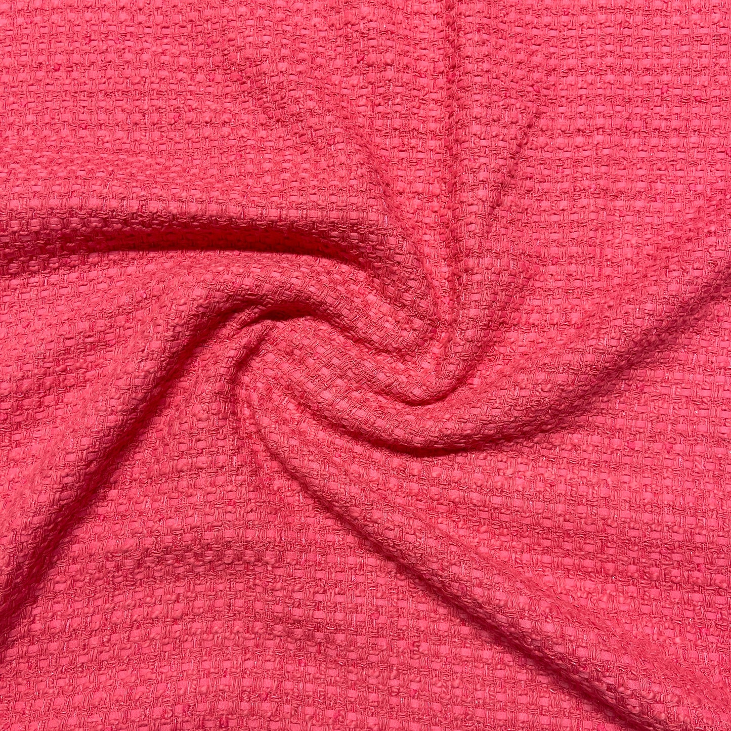 Coral Cotton Tweed