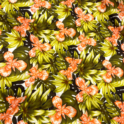 Cotone fantasia Tropicale Floreale